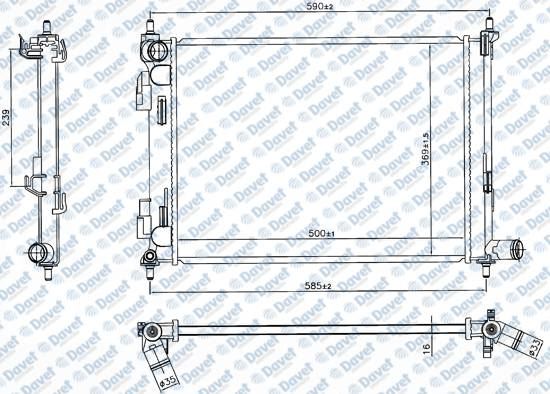 MGA-80091 Motor Su Radyatoru Brazing Kia Roi Stonic 1.2 1.4 2017-- Manuel